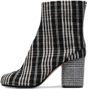 Maison Margiela Tabi 條紋 高幫休閒短靴 女款 黑色 Buy Maison Margiela Tabi 條紋 高幫休閒短靴 女款 黑色