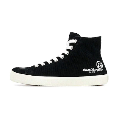 (W) Maison Margiela Tabi High 'Black Canvas'