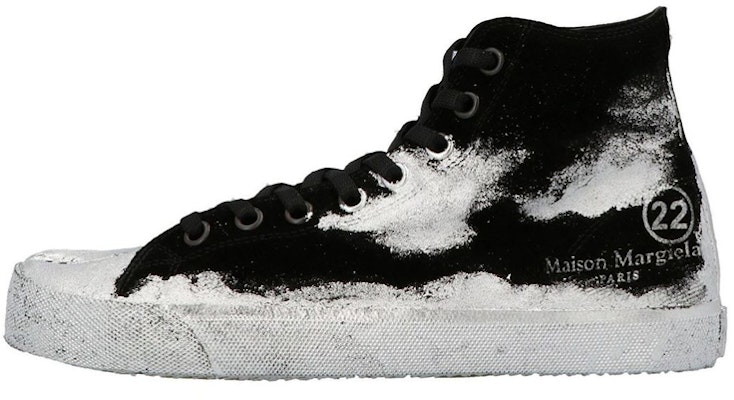 (Women) Maison Margiela Tabi High 'Paint Effect - Black'  S58WS0111-P2519-H1130 Buy (Women) Maison Margiela Tabi High 'Paint Effect - Black'  S58WS0111-P2519-H1130