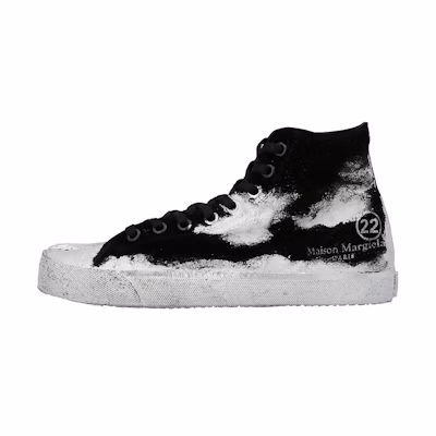 (W) Maison Margiela Tabi High 'Paint Effect - Black'