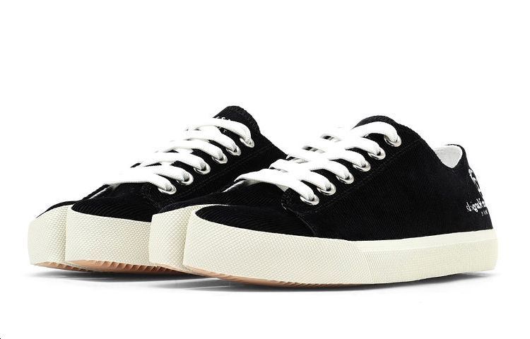 Shop (W) Maison Margiela Tabi Hoog ''Fluweel Zwart Wit'' S58WS0110P3608T8013