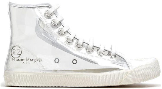 (W) 메종 마르지엘라 타비 하이 '투명 화이트' S58WS0111-P0299-T1003 Order (W) 메종 마르지엘라 타비 하이 '투명 화이트' S58WS0111-P0299-T1003