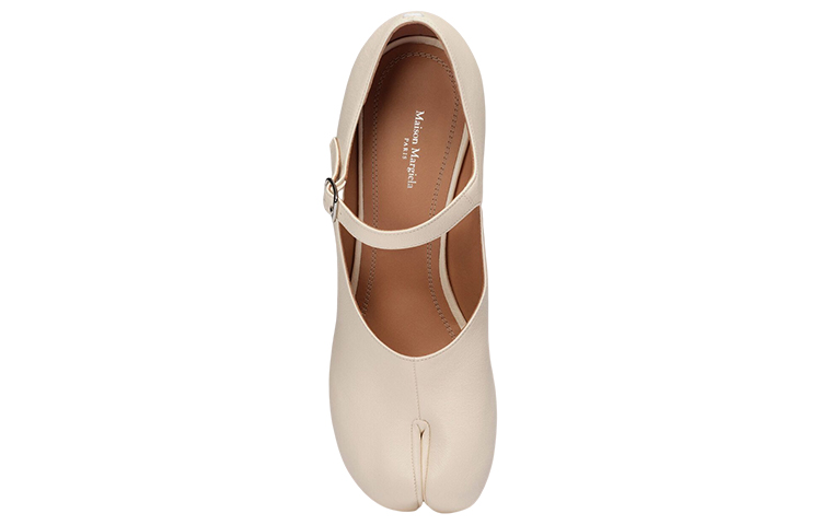 Lookbook (W) Maison Margiela Tabi Tacón Alto 'Correa Ajustable Blanco' S58WL0217P3753T1003