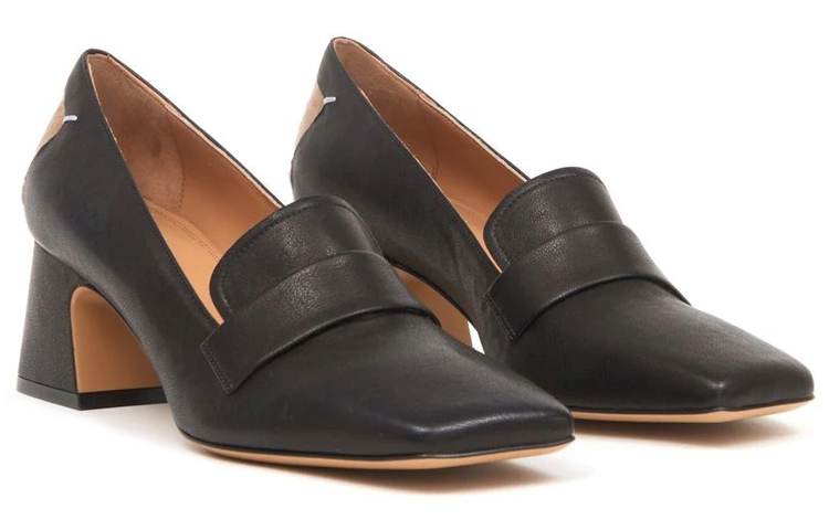 Lookbook (W) メゾン マルジェラ タビ ハイヒール 黒革 4ステッチ S58WR0105P3753T8013