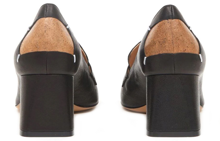 Details for (W) メゾン マルジェラ タビ ハイヒール 黒革 4ステッチ S58WR0105P3753T8013