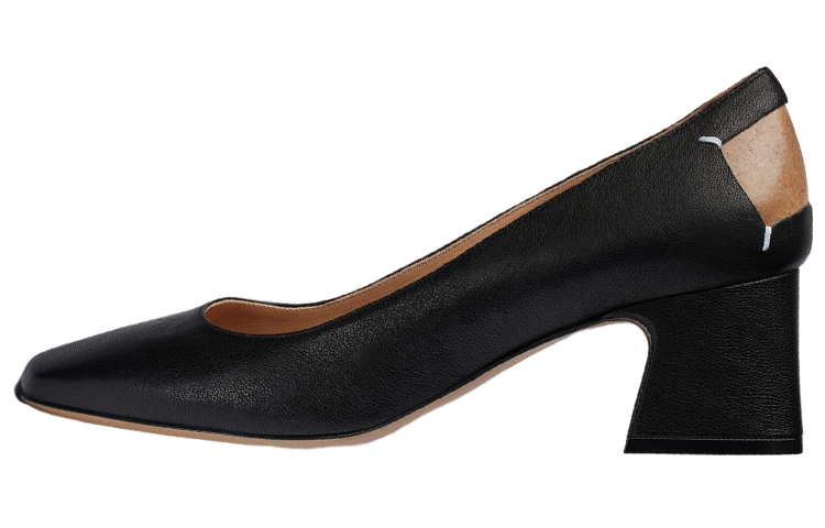 Buy (W) メゾン マルジェラ タビ ハイヒール "黒シープスキン" S58WL0226P3753T8013