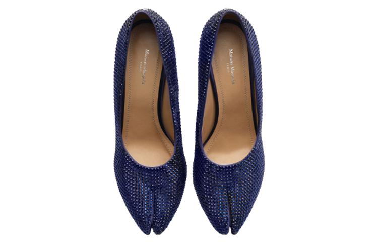 Shop (W) Maison Margiela 足袋高跟鞋 '蓝色皮革' S39WL0124P5157T6067