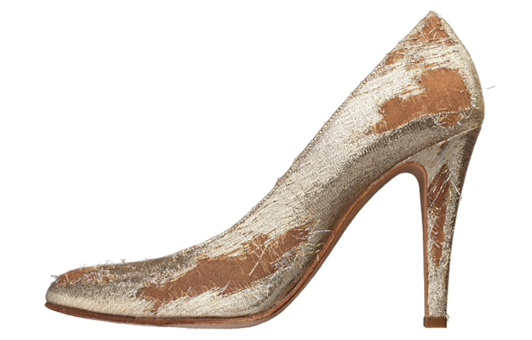 Buy (W) メゾン マルジェラ タビ ハイヒール "ゴールド" S58WL0229P4347T1014