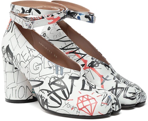 (W) Maison Margiela Tabi Tacón Alto 'Graffiti Blanco' S58WL0111P2948H1527 Order (W) Maison Margiela Tabi Tacón Alto 'Graffiti Blanco' S58WL0111P2948H1527