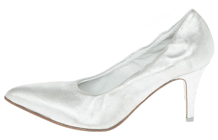 Buy (W) Maison Margiela Tabi Tacón Alto 'Plata' S40WL0095PR516H0535