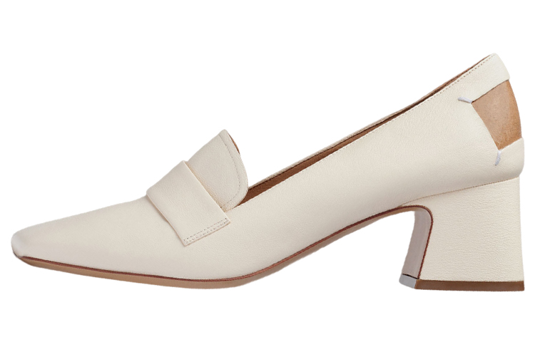 Buy (W) Maison Margiela Tabi 高跟鞋 '白色皮革缝线细节' S58WR0105P3753T1003