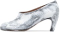 Buy (W) Maison Margiela Tabi Tumit Tinggi 'Ular Sawa Putih' S39WL0060P3374H1532