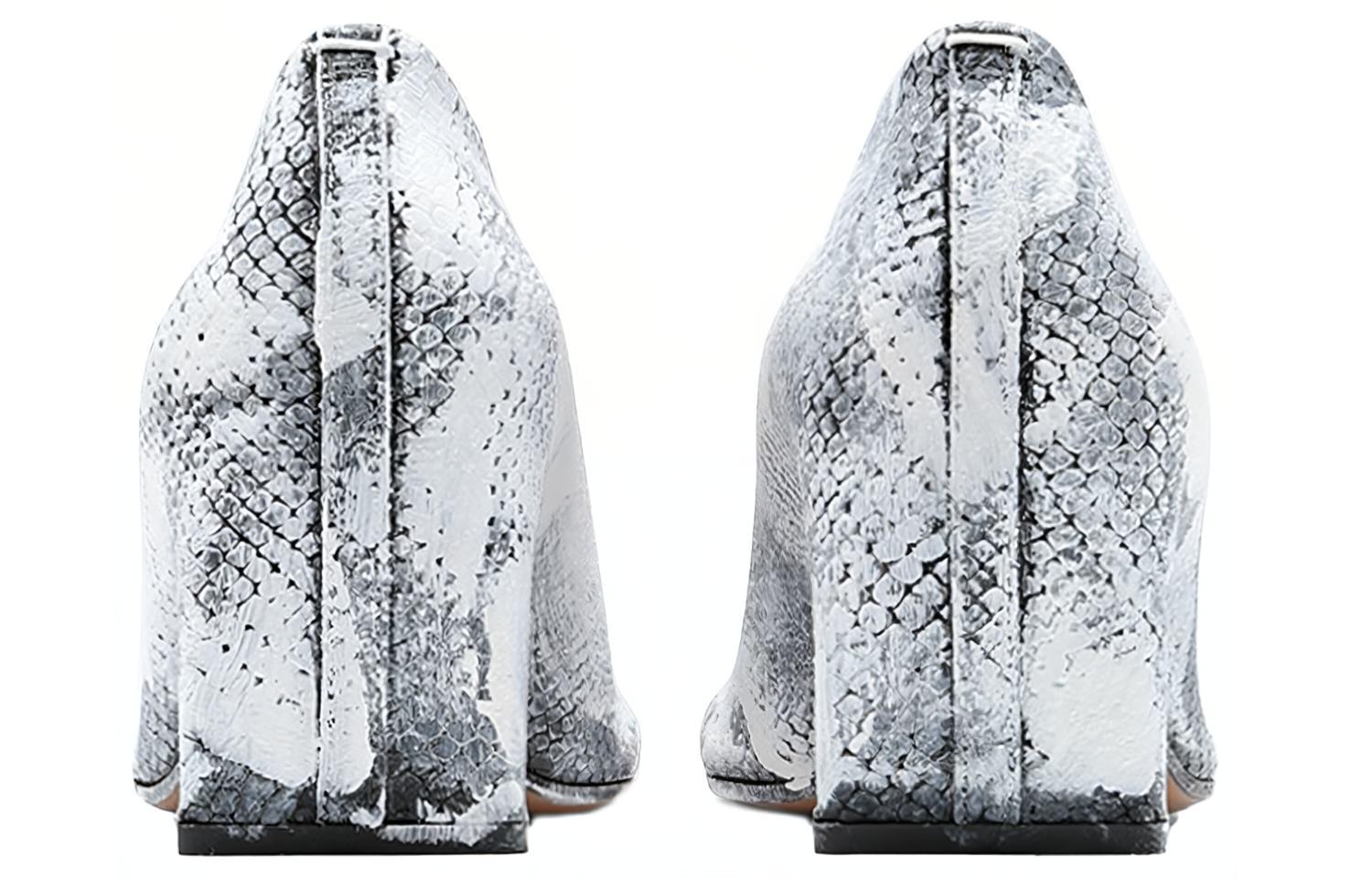 Lookbook (W) Maison Margiela Tabi Hoge Hak ''Witte Python'' S39WL0060P3374H1532