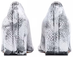 Lookbook Maison Margiela Tabi 蟒蛇皮 女式 高跟鞋 白色