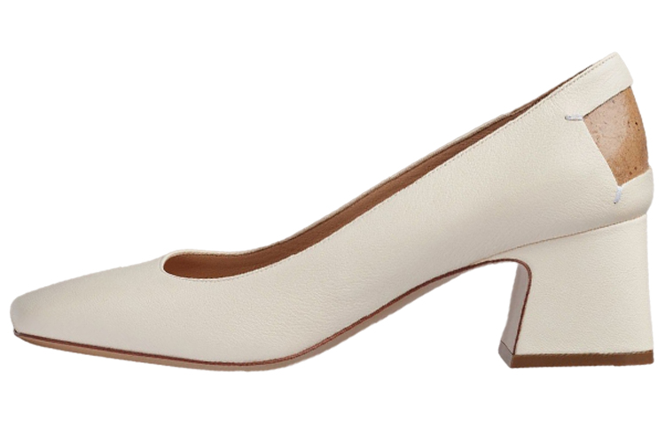 Buy (W) Maison Margiela Tabi Tacón Alto 'Piel Blanca con Cuatro Costuras' S58WL0226P3753T1003