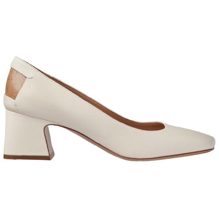 Order (W) Maison Margiela Tabi Tacón Alto 'Piel Blanca con Cuatro Costuras' S58WL0226P3753T1003