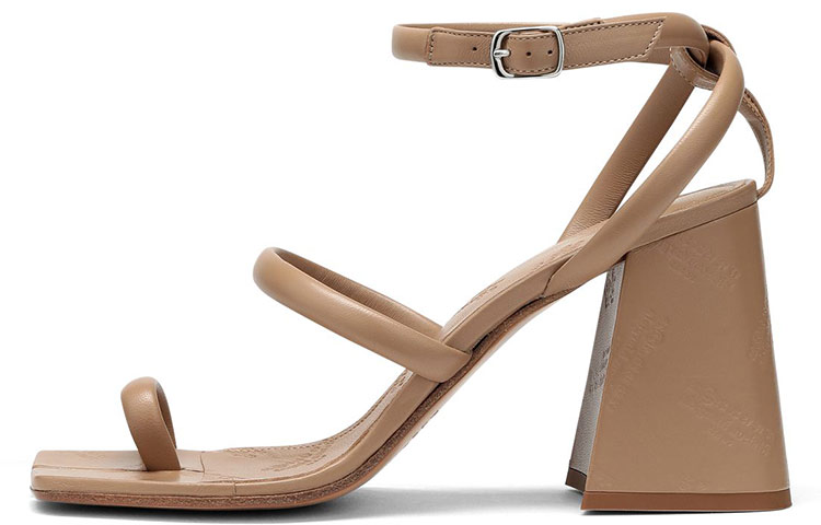 (Women) Maison Margiela Tabi High Heel Sandals 'Embossed Logo Camel' S39WP0079P2354T4091