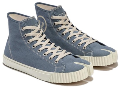 Maison Margiela Tabi 高筒帆布時尚球鞋 女款 藍色 Lookbook Maison Margiela Tabi 高筒帆布時尚球鞋 女款 藍色