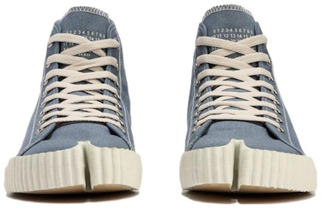 Maison Margiela Tabi 高筒帆布時尚球鞋 女款 藍色 Purchase Maison Margiela Tabi 高筒帆布時尚球鞋 女款 藍色