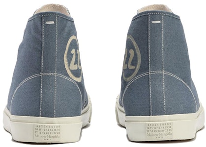 Maison Margiela Tabi 高筒帆布時尚球鞋 女款 藍色 Details for Maison Margiela Tabi 高筒帆布時尚球鞋 女款 藍色