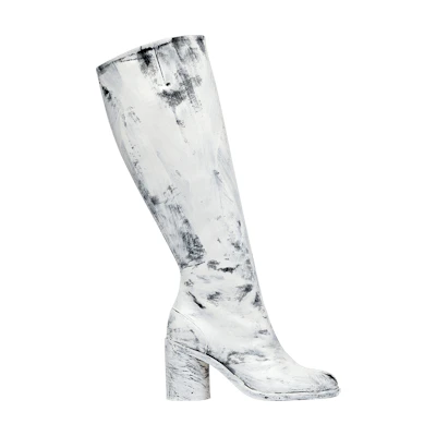 (W) Maison Margiela Tabi Knee-High Boot 'Painted - White'