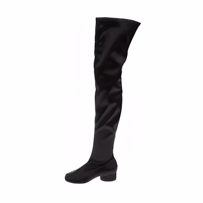 (W) Maison Margiela Tabi Knee High Boot 'Black'