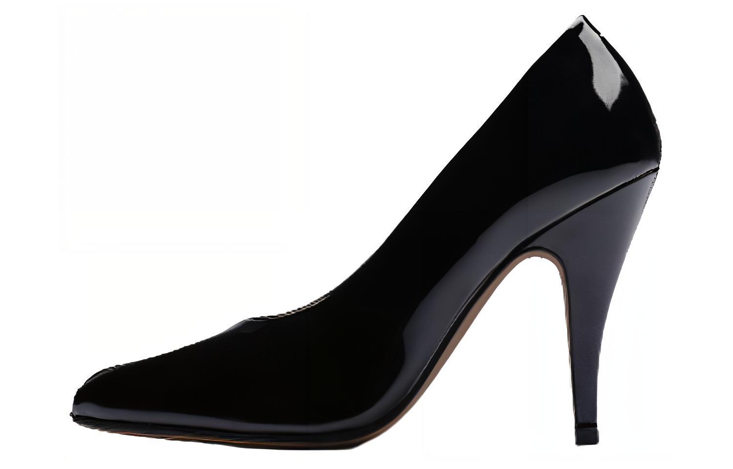 (W) Maison Margiela Tabi Leather High Heel 'Black'