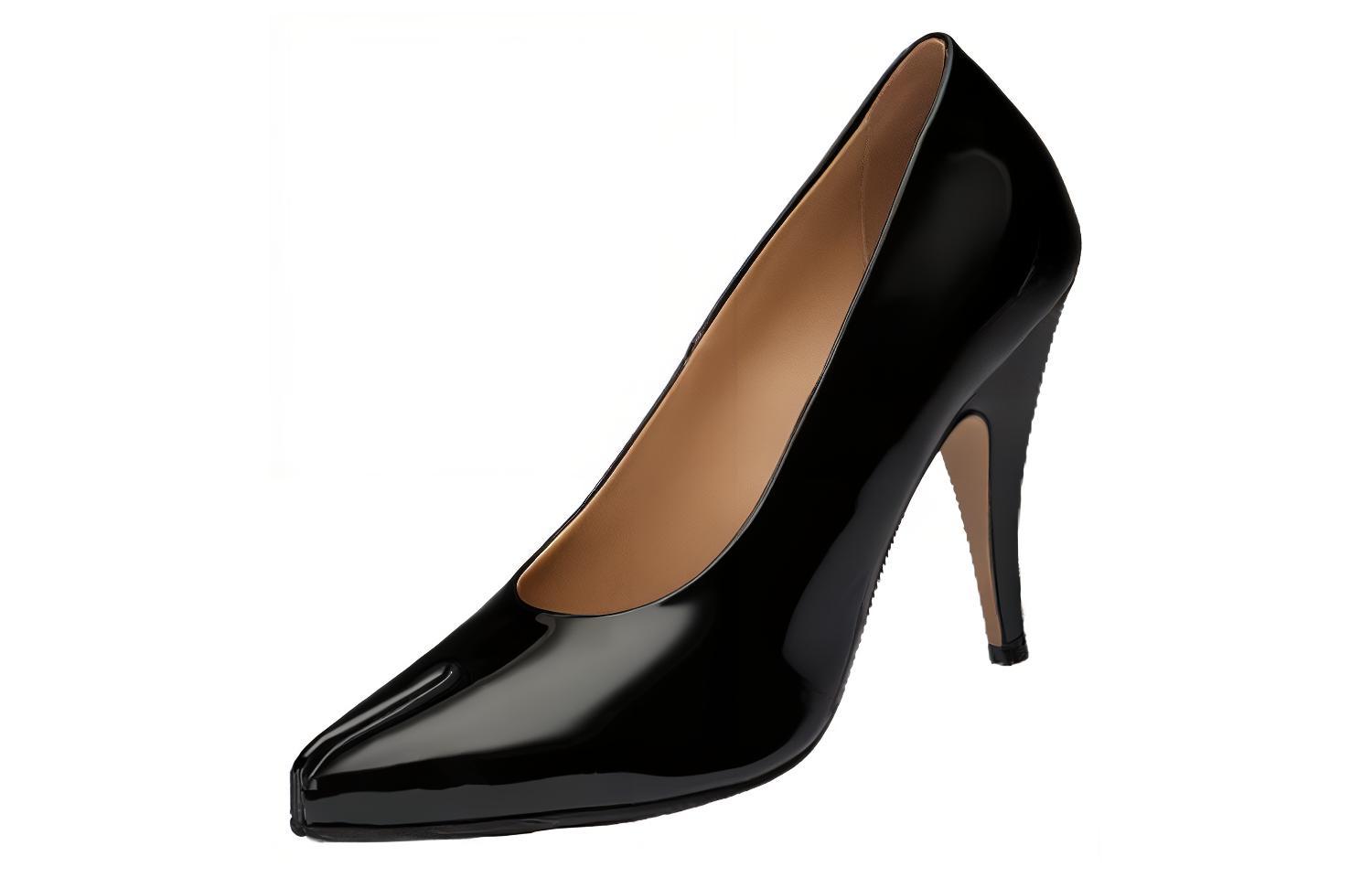 (W) Maison Margiela Tabi Leather High Heel 'Black' 圖 2