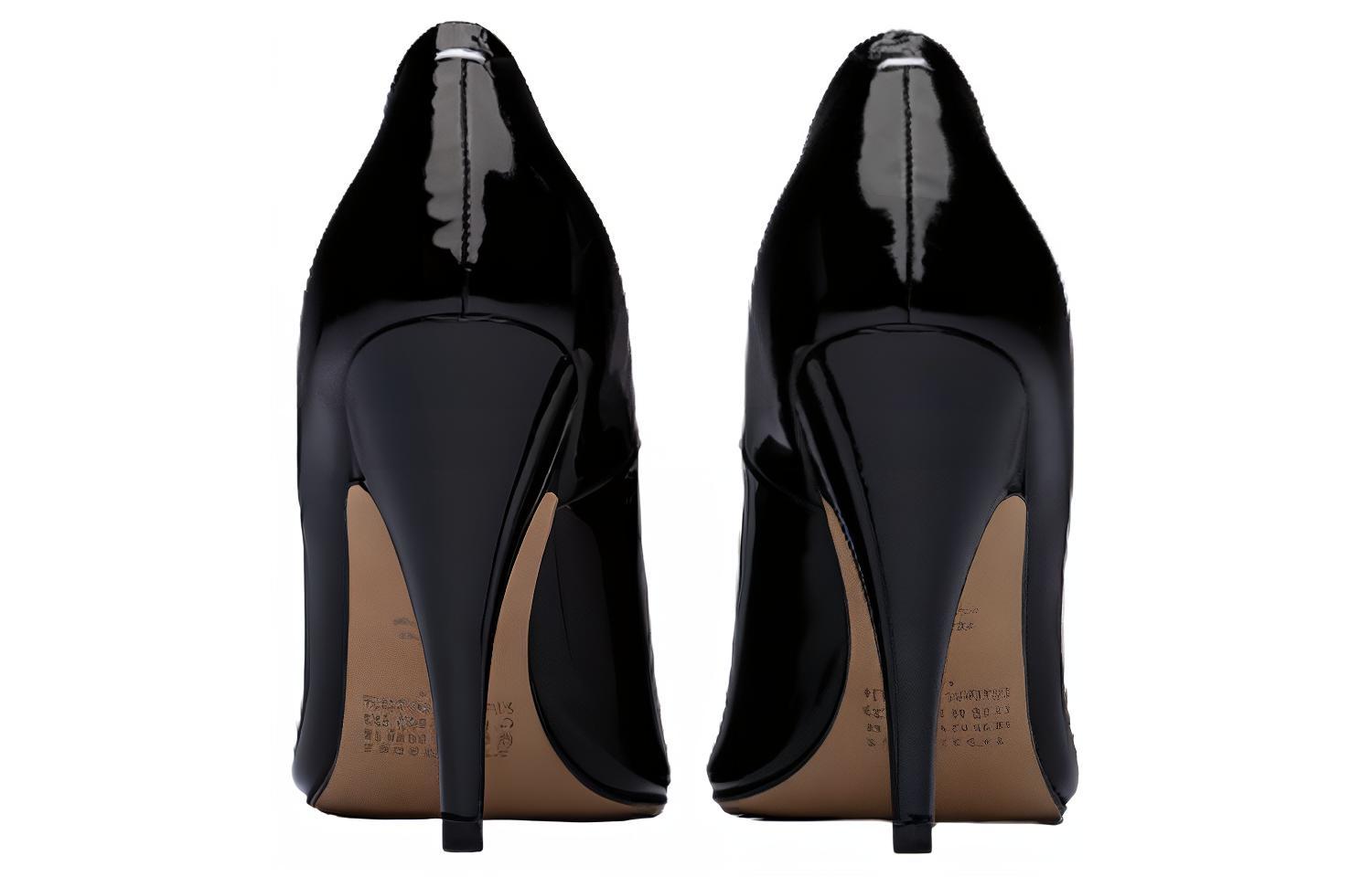 (W) Maison Margiela Tabi Leather High Heel 'Black' 圖 3