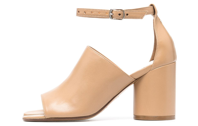 (Women) Maison Margiela Tabi Leather Light Brown 'Buckle Peep-Toe Fashion Sandal' S58WP0235PR869T4091