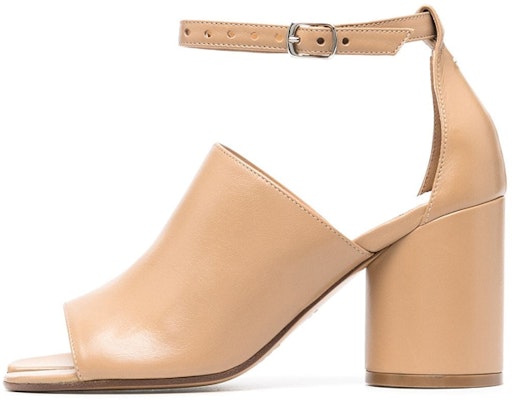 Maison Margiela Tabi 皮革露趾鞋头搭扣時尚涼鞋 8.5cm 女款淺棕色 Buy Maison Margiela Tabi 皮革露趾鞋头搭扣時尚涼鞋 8.5cm 女款淺棕色