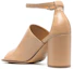 Lookbook (W) Maison Margiela Tabi Leren Lichtbruin ''Buckle Peep-Toe Fashion Sandal'' S58WP0235PR869T4091