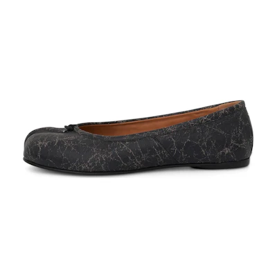 (W) Maison Margiela Tabi Leather Low 'Black'