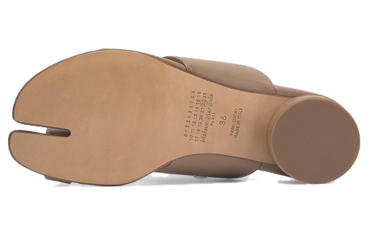 Purchase (W) Maison Margiela 棕色小羊皮 Tabi 穆勒鞋 S58WP0234PR869T2172