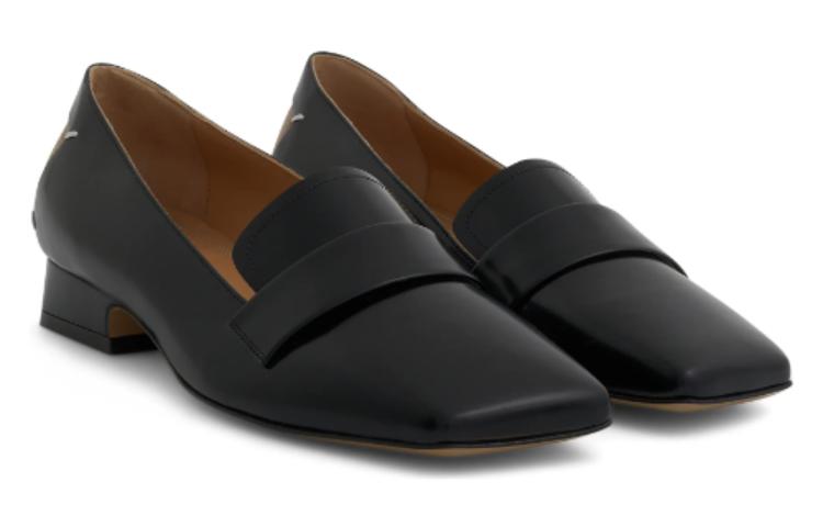 Shop Maison Margiela梅森瑪吉拉 小牛皮 方頭套穿 女性休閒單鞋 2cm 女款 黑色