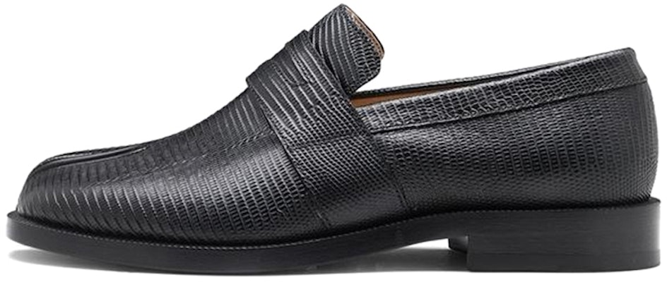 (Women) Maison Margiela Tabi Loafer 'Black Lizard Emboss' S58WR0035P4326T8013 Buy (Women) Maison Margiela Tabi Loafer 'Black Lizard Emboss' S58WR0035P4326T8013