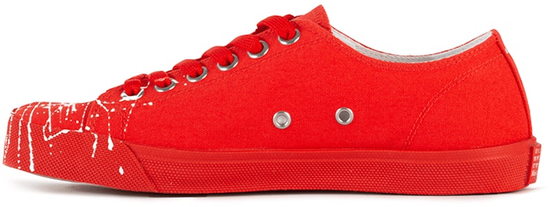 (W) メゾン マルジェラ タビ ロー "ペイントスプラッター - コーラル蛍光" S58WS0110-P2974-H5458 Buy (W) メゾン マルジェラ タビ ロー "ペイントスプラッター - コーラル蛍光" S58WS0110-P2974-H5458