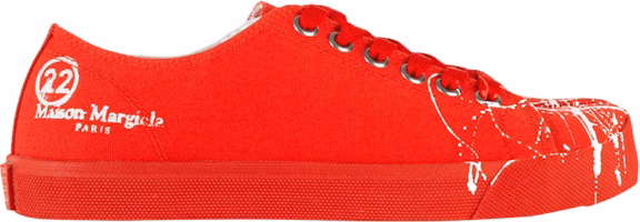 (Women) Maison Margiela Tabi Low 'Paint Splatter - Coral Fluo' S58WS0110-P2974-H5458 (Women) Maison Margiela Tabi Low 'Paint Splatter - Coral Fluo' S58WS0110-P2974-H5458