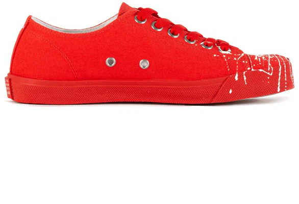 (W) Maison Margiela Tabi Low ''Éclaboussures de Peinture - Corail Fluo'' S58WS0110-P2974-H5458 Order (W) Maison Margiela Tabi Low ''Éclaboussures de Peinture - Corail Fluo'' S58WS0110-P2974-H5458