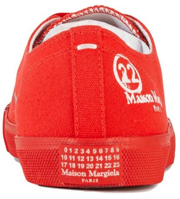 (W) メゾン マルジェラ タビ ロー "ペイントスプラッター - コーラル蛍光" S58WS0110-P2974-H5458 Lookbook (W) メゾン マルジェラ タビ ロー "ペイントスプラッター - コーラル蛍光" S58WS0110-P2974-H5458