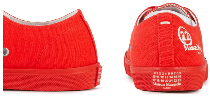 (W) Maison Margiela Tabi Low ''Éclaboussures de Peinture - Corail Fluo'' S58WS0110-P2974-H5458 Shop (W) Maison Margiela Tabi Low ''Éclaboussures de Peinture - Corail Fluo'' S58WS0110-P2974-H5458