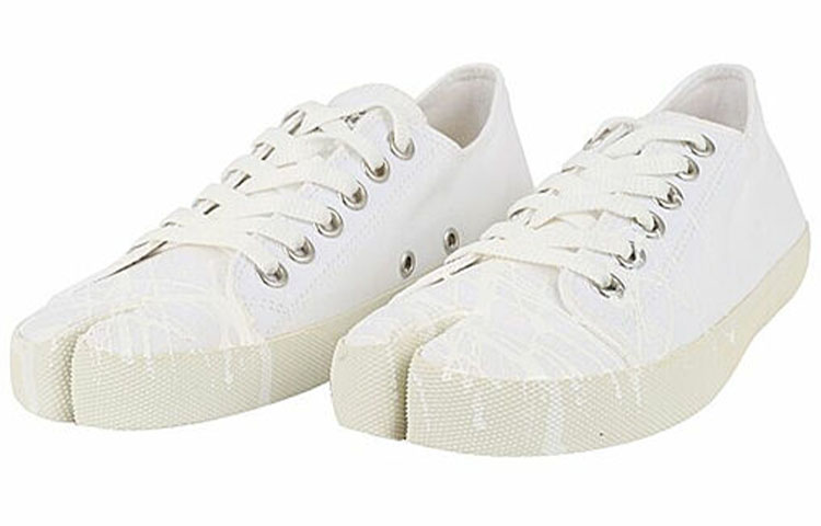 Lookbook (W) Maison Margiela Tabi Low 'Splatter Putih' S58WS0112P2347T1003