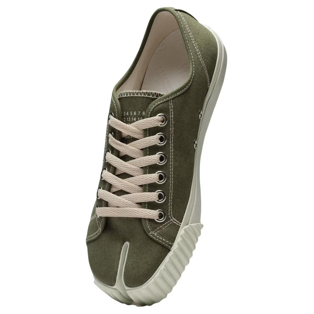 Shop (W) Maison Margiela Tabi Basse Verde Oliva S38WS0185P4291T7431