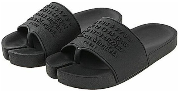Maison Margiela Tabi 分趾徽章 平底運動拖鞋 女款 黑色 Order Maison Margiela Tabi 分趾徽章 平底運動拖鞋 女款 黑色