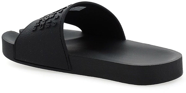 Maison Margiela Tabi 分趾徽章 平底運動拖鞋 女款 黑色 Shop Maison Margiela Tabi 分趾徽章 平底運動拖鞋 女款 黑色