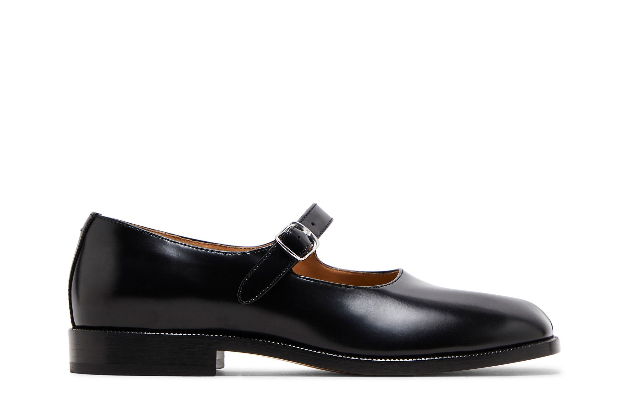 (Women) Maison Margiela Tabi Mary-Jane 'Black Polished Leather' S39WL0119-PS679-T8013