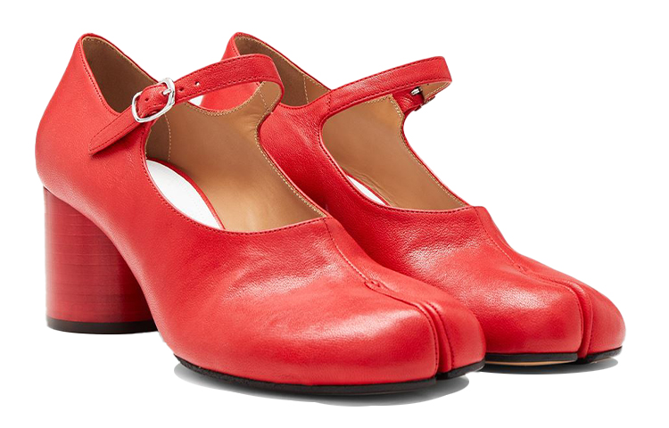 Shop (Women) Maison Margiela Tabi Mary-Jane 'Red' S58WL0217P3753H9048