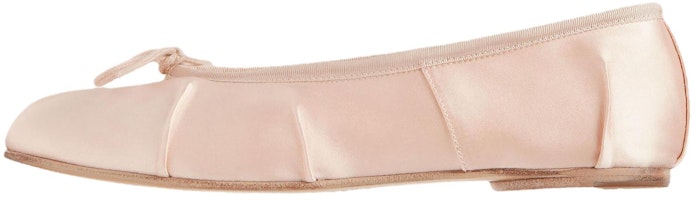 (Women) Maison Margiela Tabi Satin Bow Split-Toe Ballet Flats Pink Womens Casual Shoes S58WZ0155P7551T2563 (Women) Maison Margiela Tabi Satin Bow Split-Toe Ballet Flats Pink Womens Casual Shoes S58WZ0155P7551T2563