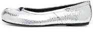 Buy (W) Maison Margiela Tabi Perak 'Metallic Finish Ballet Flats' S58WZ0042P5016T9002