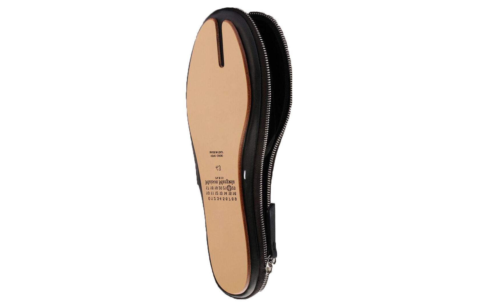 (W) Maison Margiela Tabi Slipper 'Black Leather' 圖 3